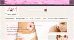 Desktop Screenshot of cosmeticaprofesionalaym.com